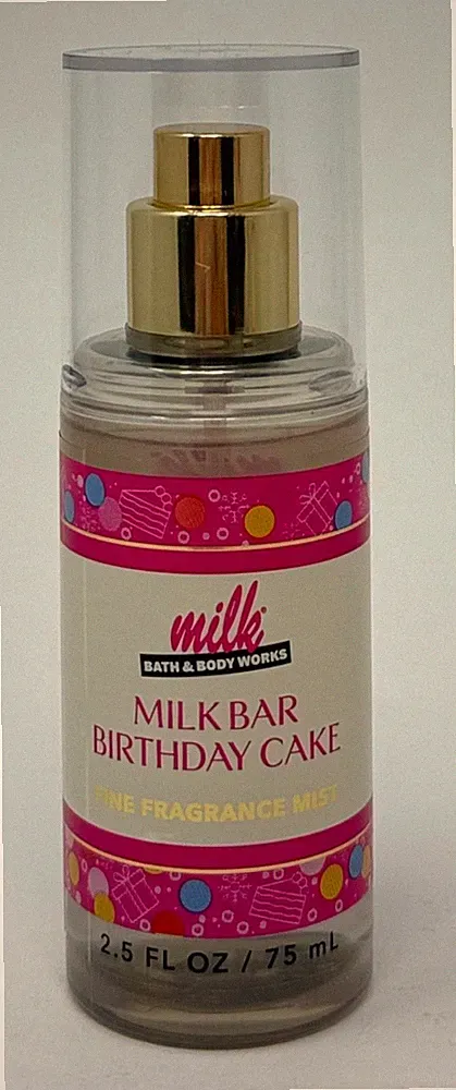 1 NEW BATH & BODY WORKS MILK BAR BIRTHDAY CAKE FRAGRANCE MIST SPRAY TRAVEL SIZE