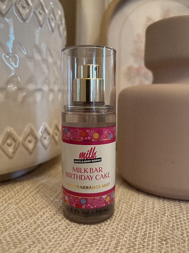 Bath & Body Works Milk Bar Birthday Cake Fine Fragrance Mist Body Spray Mini NEW