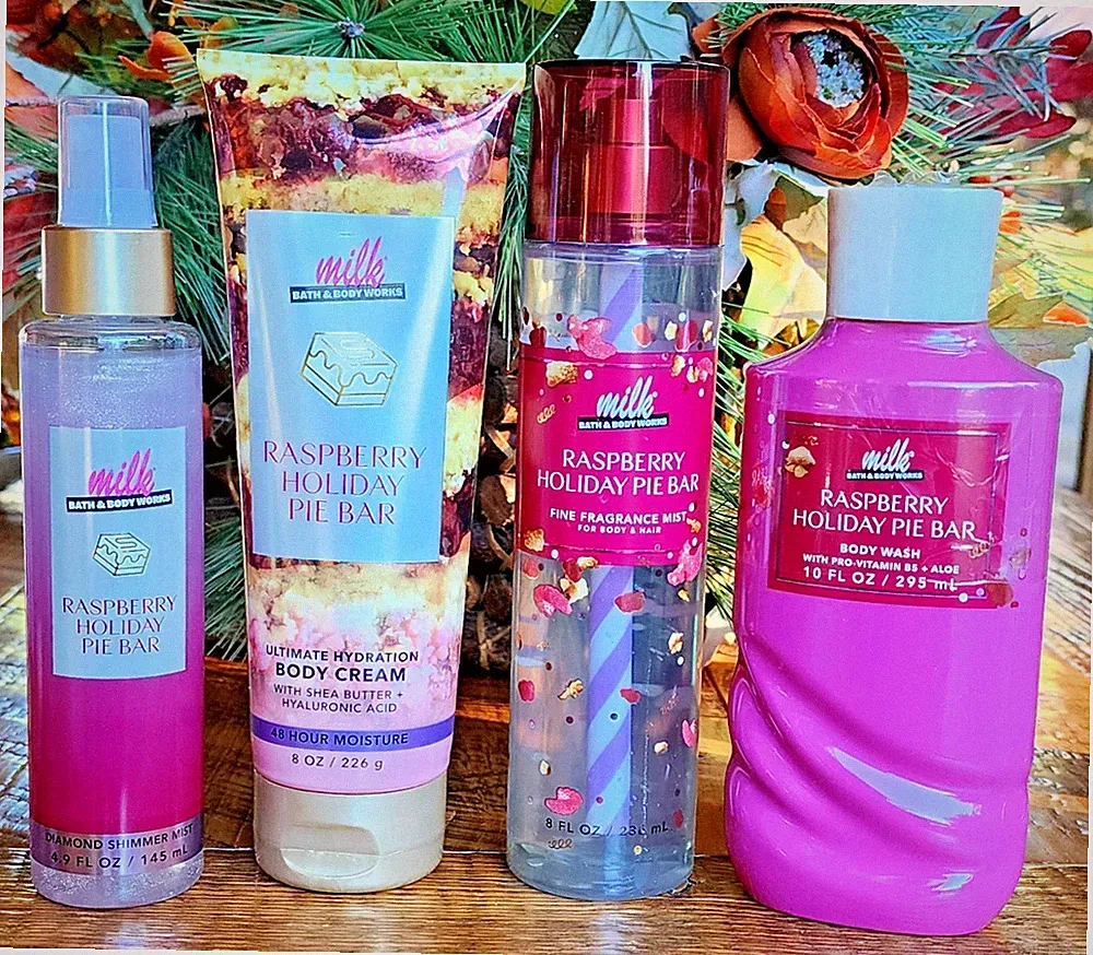 NEW🥛🍫MILK BAR~❤️🥧RASPBERRY HOLIDAY PIE BAR~Bath Body~YOUR CHOICE~SHIP FREE